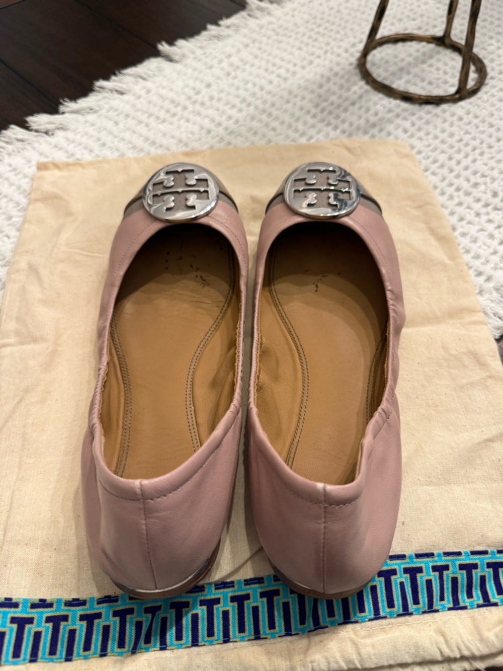 Tory Burch Cap-Toe Minnie Travel Ballet Flats - Picture 4 of 5